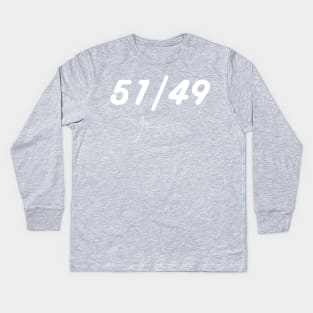 51/49 Give more than you take | Garyvee Kids Long Sleeve T-Shirt